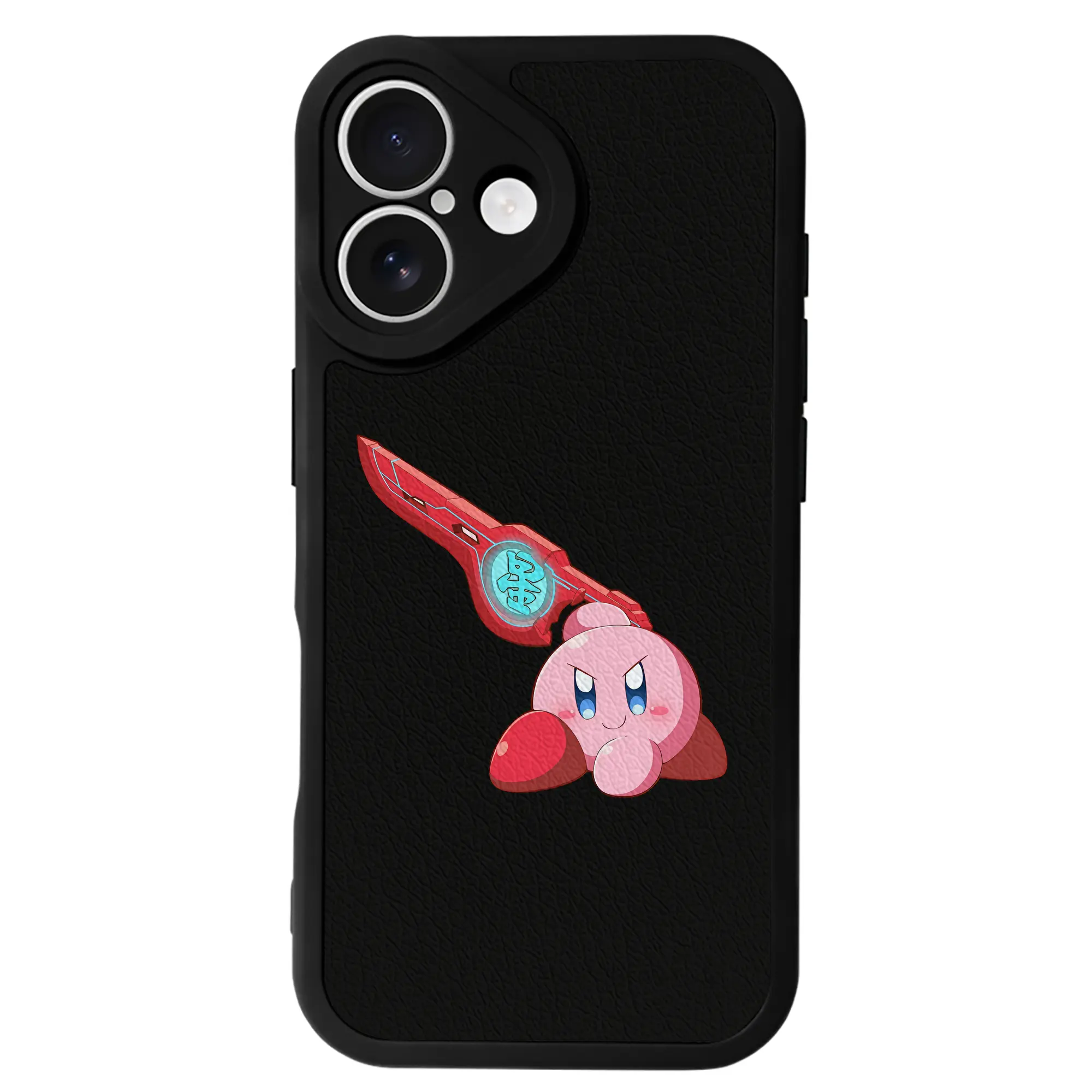 星のカービィ グッズ カービィ - IPhone 16シリーズ対応 ・ シリコンスマホケース ・ レザー調 ・ 高精度フィット ・ 耐衝撃 ・ ワイヤレス充電対応 ・ 精密カット